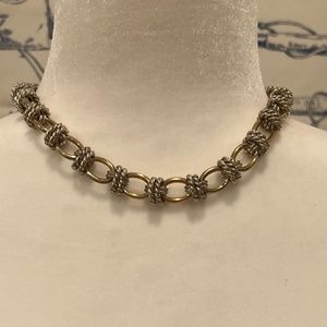 Fun Gold and Silver Costume Necklace
